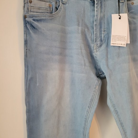 Men's Light Washed Denim - Picture 4 of 5